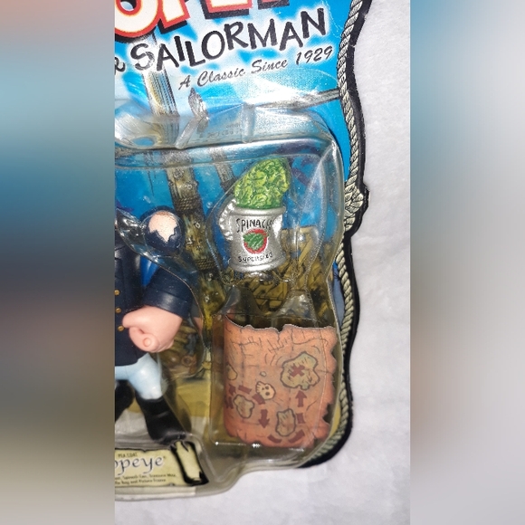 Popeye The Sailor Man Action Figure! Includes 5 accessories 2001 MEZCO TOYS New - Picture 3 of 12
